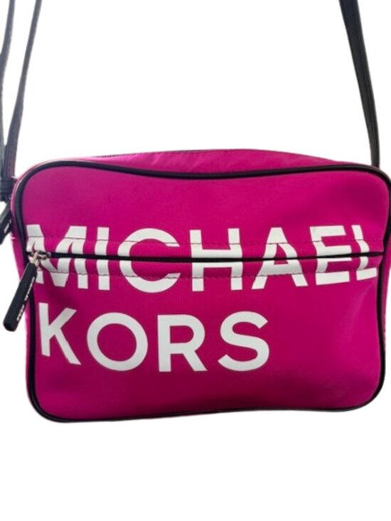 Michael Kors Handbags - Michael Kors Fuchsia Nylon Camera Bag